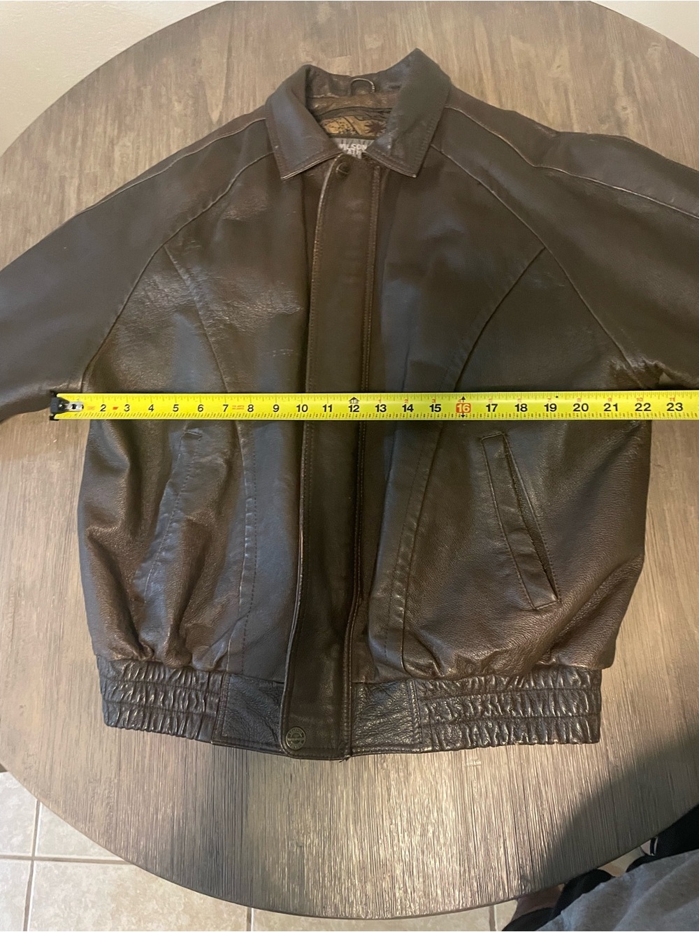 Wilsons Leather Dark Brown Men's Bomber Jacket
